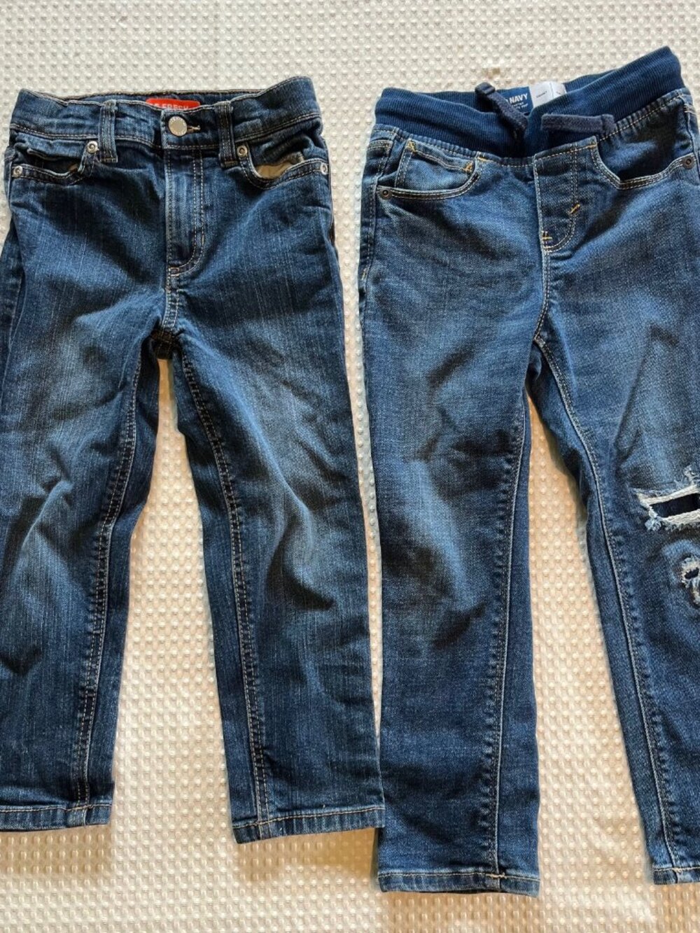 Set of 2 Toddler Boys Jeans Size 4T Old Navy Joe Fresh Distressed Skinny Stretch